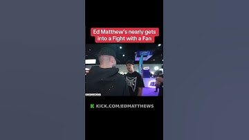 Ed Matthew’s nearly gets into a Fight with a Fan #clips #edmatthews #viral #hstikkytokky