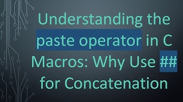 Understanding the paste operator in C Macros: Why Use -- for Concatenation