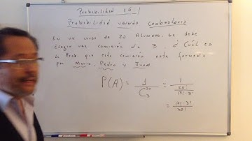 Probabilidad 16 : probabilidad usando combinatoria .