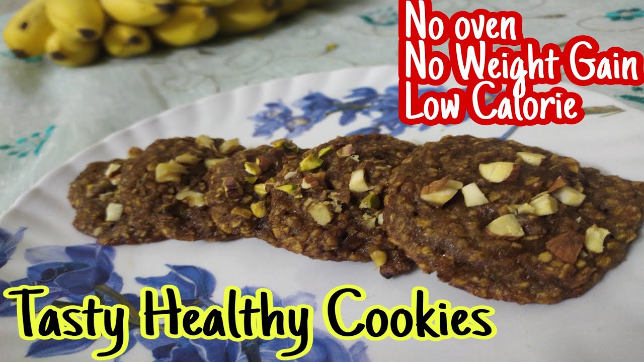 3 Ingredient Banana Oatmeal Breakfast CookiesFor Weight Loss&Perfect