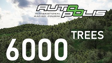 6000 X 3D Trees on 1 Racetrack / Autopolis Track Release with Gran Turismo Look / Assetto Corsa