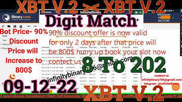 Digit Match Bot 100% Win  || Binary.com || Binary Bot || 09-12-22