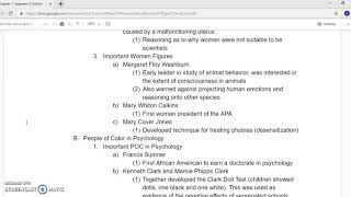PSYCH 110 Chapter 1 Segment 3
