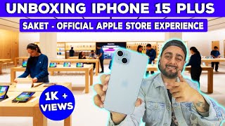 Iphone 15 Plus Blue Colour Unboxing Hindi - Hands On Experience