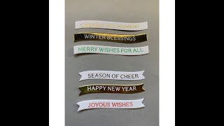 Spellbinders Hot Foil & BetterPress with Mistletoe Greetings