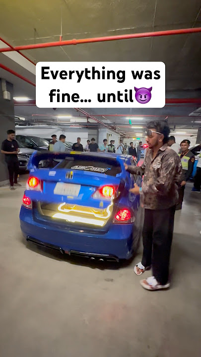 Crazy mad reaction for the Honda Civic! #supercar #india