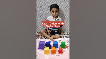 Stacking Cups |Learn Colors|Baby Skill Development #shorts #shortsfeed #stackingcups