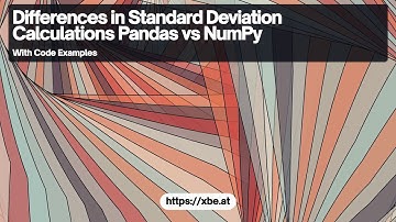 Diverging Standard Deviation: Pandas vs NumPy