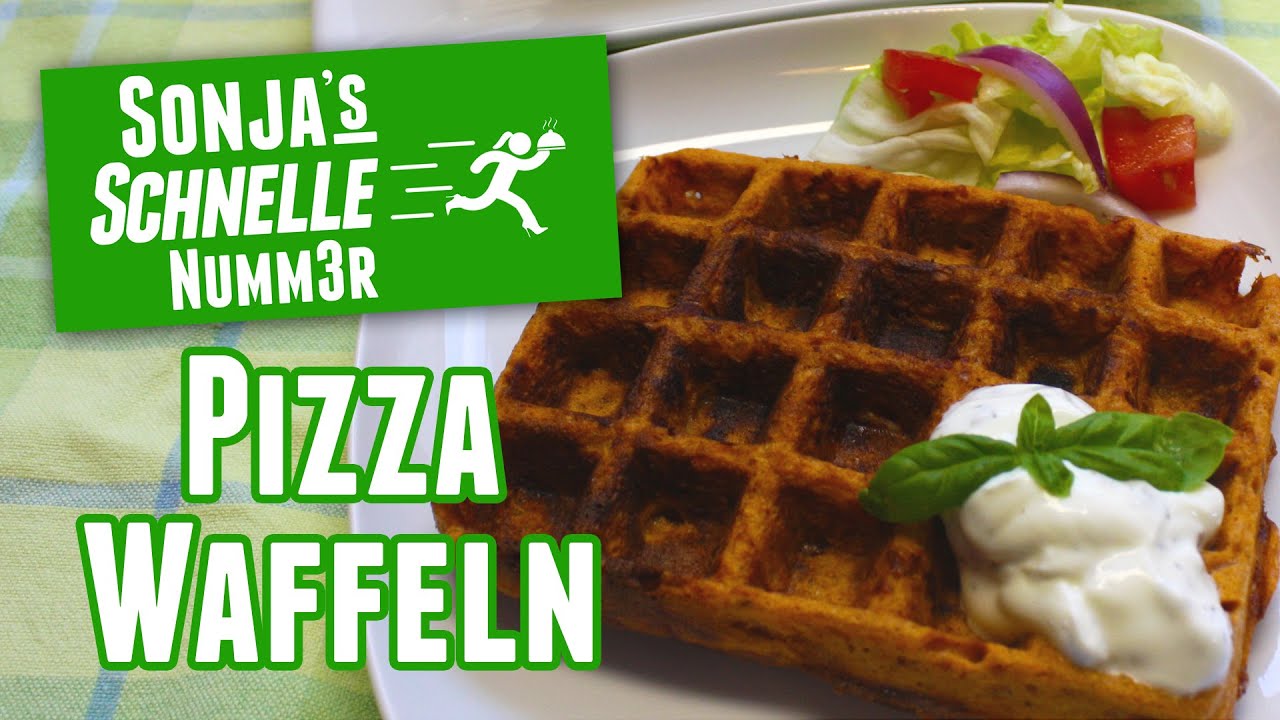 Pizza-Waffeln - Rezept (Sonja&amp;#39;s Schnelle Nummer #33) - YouTube