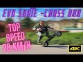 Evo spirit  evo skate cross 800  the best electric long board  tuning  top speed  4k