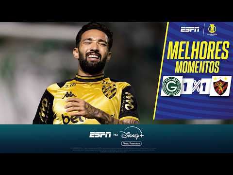 GOIÁS EMPATA NOS ÚLTIMOS MINUTOS E CRAVA CRISE NO SPORT NA SÉRIE B | MELHORES MOMENTOS