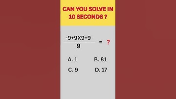 Can You Solve It In 10 Seconds?-EP#119 #mathpuzzle #brainteaser  #mathstricsmas
