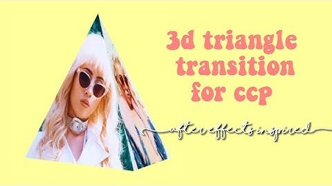 3D Triangle Transition for Cute Cut Pro (ae inspired)