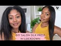 DIY Salon Silk Press At 20 Weeks Post Relaxer - My Hair Straightening Routine | Healthy Hair Junkie