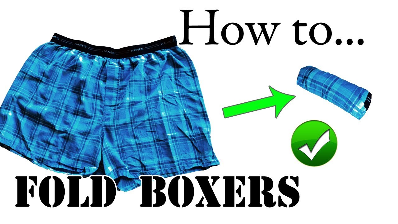 Packing Lifehack: How to Fold / Roll Boxers & Shorts for Travel