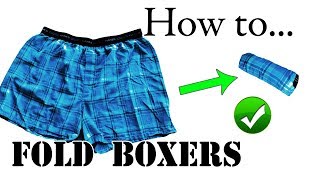 Packing Lifehack: How to Fold / Roll Boxers & Shorts for Travel - Save Space - Vacation, Carry-On
