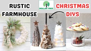 *NEW* RUSTIC CHRISTMAS FARMHOUSE WREATH 🎄DOLLAR TREE CHRISTMAS TREE DECOR DIYS🎄Christmas in July