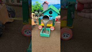 Amazing Mini Tractor Making Cement Pillar Diy Real Working Construction Machine