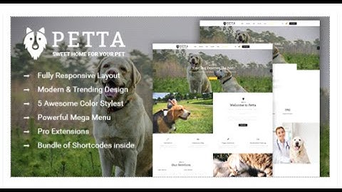 Petta - Responsive Joomla Template for Pet Care Service Shop - CMS Themes Download