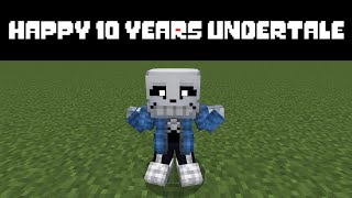 Happy 10 Years undertale! || Minecraft Blockynovella