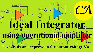 Op-amp integrator (with derivation)