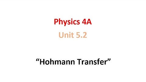 Hohmann Transfer