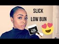 How to do a  Slick low bun: Natural Hair/ Kathy Dorleans