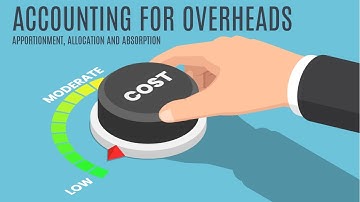 Accounting - for Overheads - Allocation, Apportionment and Absorption rate - AAT