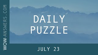 WOW Daily July 23, 2020 | Words of Wonders Puzzle Diary screenshot 2