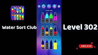 🎮 Water Sort Club Level 302 Walkthrough | Fun Liquid Sorting Game 💧 | SolutionGuruji