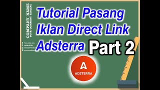 Download lagu Tutorial Pasang Direct Link Adsterra Part 2