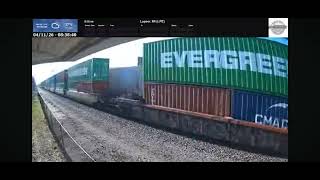 TrainVideo Of A SCREEN View With A CN Q137 WB Train On The Imlay City Michigan USA Area By Gabriel