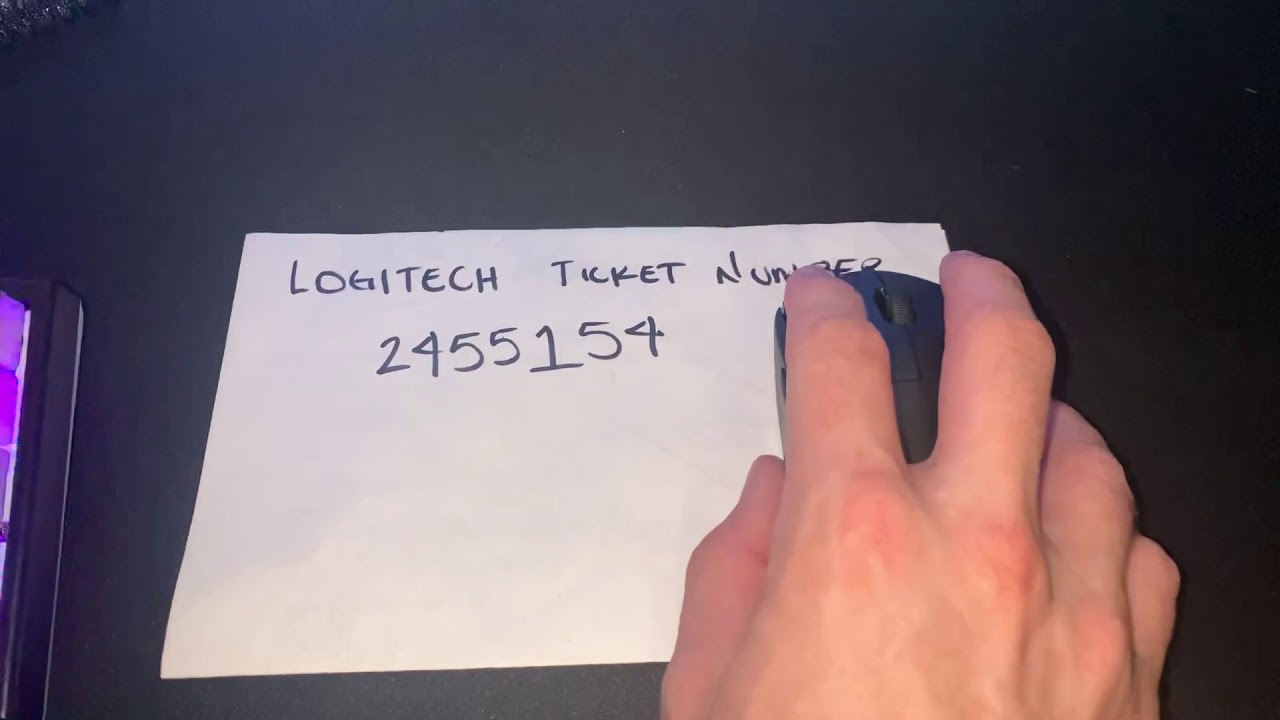 Logitech ticket number 2455154 - YouTube