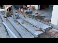 Amazing Techniques Installation Granite On Porch Steps