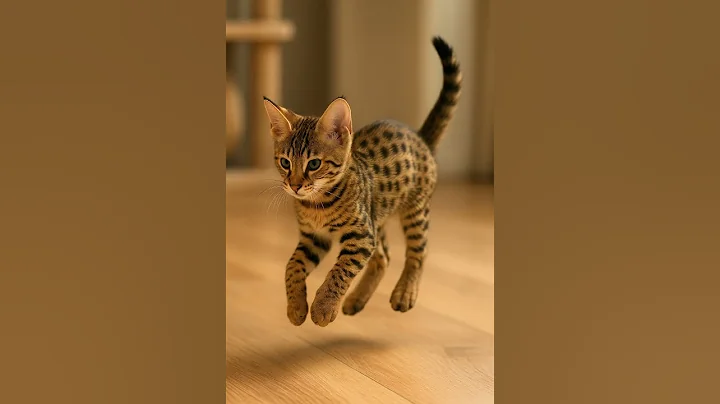 Video 10268671: savannah kitten first, beautiful savannah kitten, kittens growing