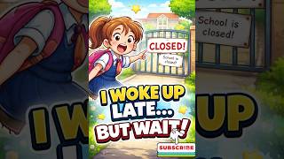 I Woke Up Late… But Wait! 😱 School Is Closed?!#learnenglishdaily #spokenenglish #speakingpractice