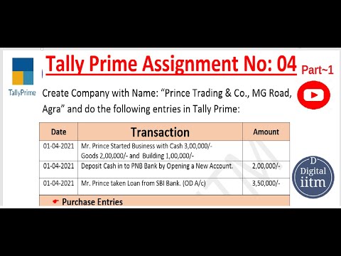 tally prime assignment 4
