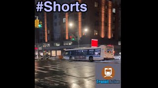 ⁴ᴷ⁶⁰ MTA Bus action at 178th Street with misty conditions #shorts