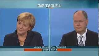 Rauer Peer und coole Angela: das TV Duell 2013