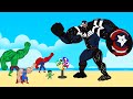Team hulk iron man rescue spiderman from captain america venom  returning from the dead secret