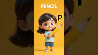 P for Pencil #kidsvideo #cartoon #animation #learning #kidslearningvideos #preschool #preschoolsongs