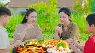 Making Tokbokki With My Sister In Vietnamese Style | Nguyễn Lâm Anh