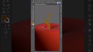 Full Create an Apple using 3D Effects Design By Adobe Illustrator #adobeillustrator Guide