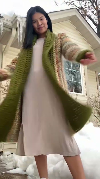 Long cardigan crochet design #crochettutorial #easycrochet #howtocrochet