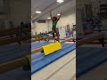 Back handspring on beam yiutubeshort beam gymnasticslife 