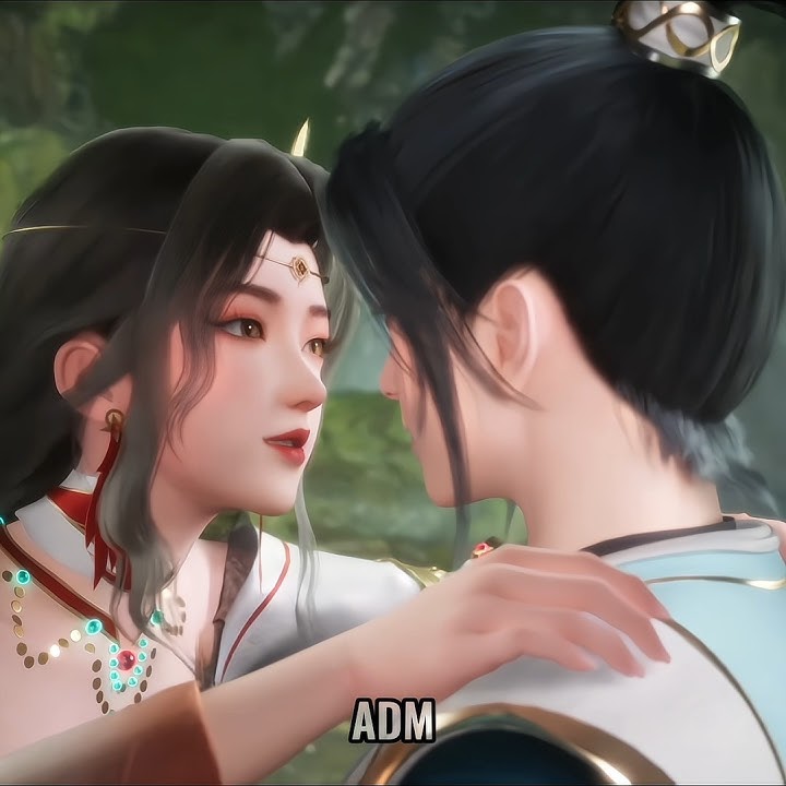 Xiao tian and liu yan's first kiss || Lingwu Continent || #shorts #shortsfeed #donghua