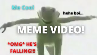 Omg Kermit Is Flying Meme Video