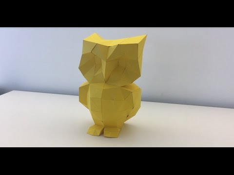 Polimind "Mocho" Papercraft Assembly Time Lapse