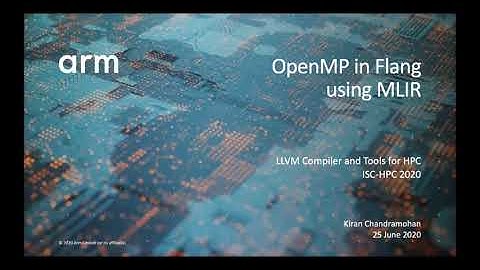 LLVM-CTH Workshop @ ISC 2020: Introduction Kiran Chandramohan