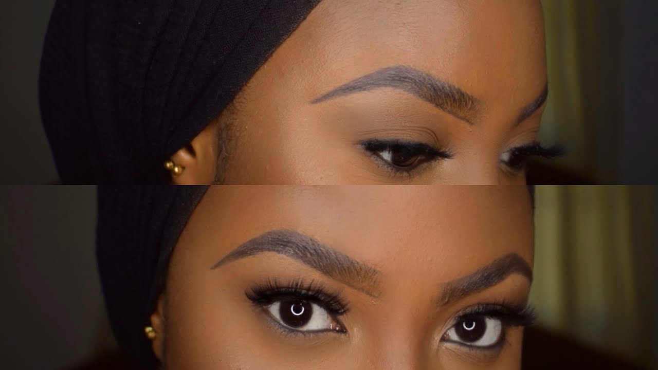 EASY Detailed EYE BROW TUTORIAL FOR BEGINNERS  FROM THIN TO FAUX THICK AND FLUFFY EYE BROWS